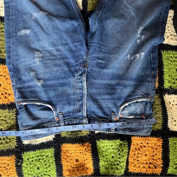 Agolde Jamie Straight Jeans in Lowdown High Rise Distressed 29 - Picture 11 of 12